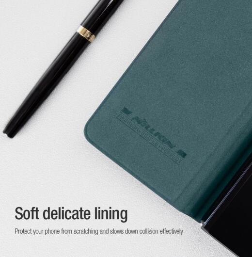 Nillkin Qin Pro Samsung Galaxy Z Fold 4 Hoesje met Camera Slider Groen afbeelding 8