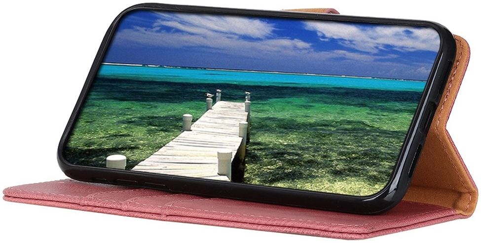 KHAZNEH Apple iPhone 14 Hoesje Portemonnee Book Case Kunstleer Roze afbeelding 4