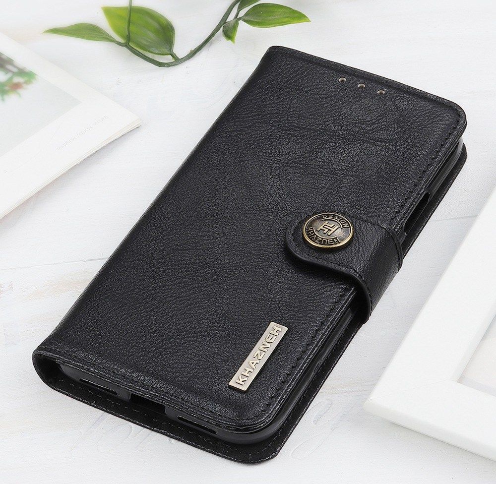 KHAZNEH Apple iPhone 14 Plus Hoesje Portemonnee Book Case Zwart afbeelding 3