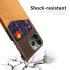 Apple iPhone 14 Pro Hoesje met Kaarthouder Back Cover Oranje afbeelding 3