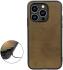 Apple iPhone 14 Pro Hoesje met Kunstleer Coating Groen afbeelding 2