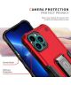 Apple iPhone 14 Pro Max Hoesje Hybride Kickstand Back Cover Zwart