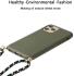 Apple iPhone 14 Pro Hoesje Back Case Flexibel TPU met Koord Groen afbeelding 2