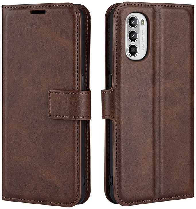 Motorola Moto G52 / G82 Hoesje Vintage Wallet Book Case Bruin afbeelding 4