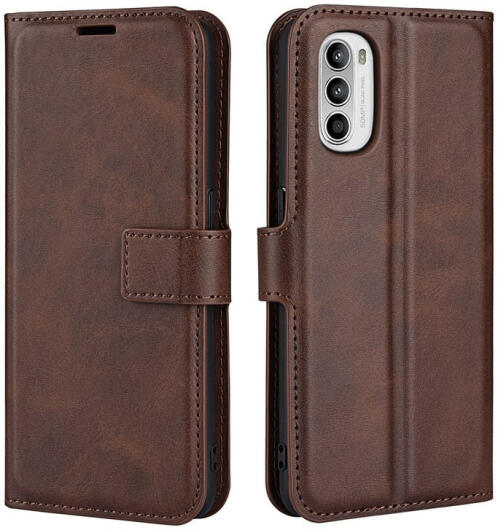 Motorola Moto G52 / G82 Hoesje Vintage Wallet Book Case Bruin afbeelding 4