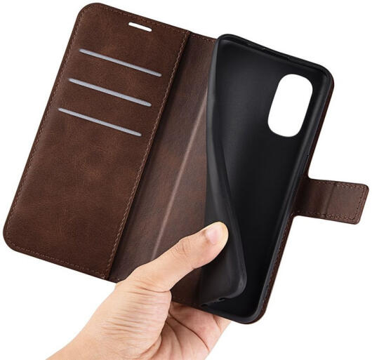 Motorola Moto G52 / G82 Hoesje Vintage Wallet Book Case Bruin afbeelding 5