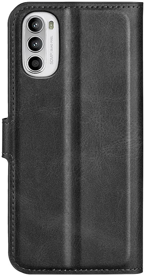 Motorola Moto G52 / G82 Hoesje Vintage Wallet Book Case Zwart afbeelding 2