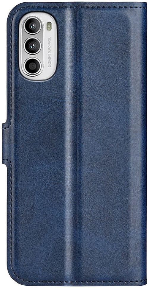 Motorola Moto G52 / G82 Hoesje Vintage Wallet Book Case Blauw afbeelding 2