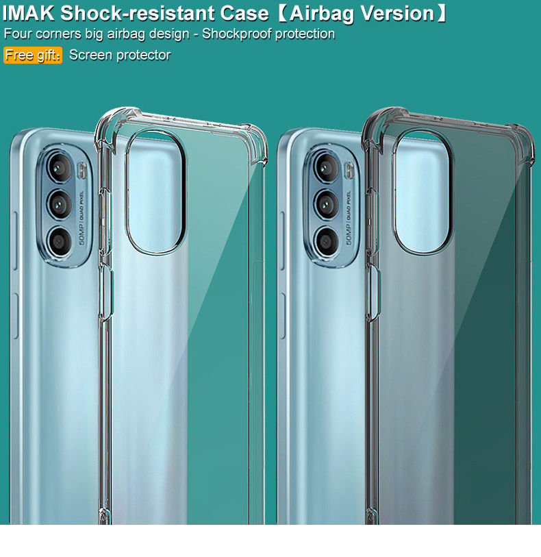 IMAK Motorola Moto G52 / G82 Hoesje + Screen Protector Transparant afbeelding 7