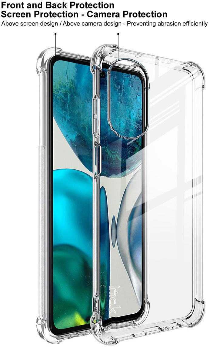IMAK Motorola Moto G52 / G82 Hoesje + Screen Protector Transparant afbeelding 9
