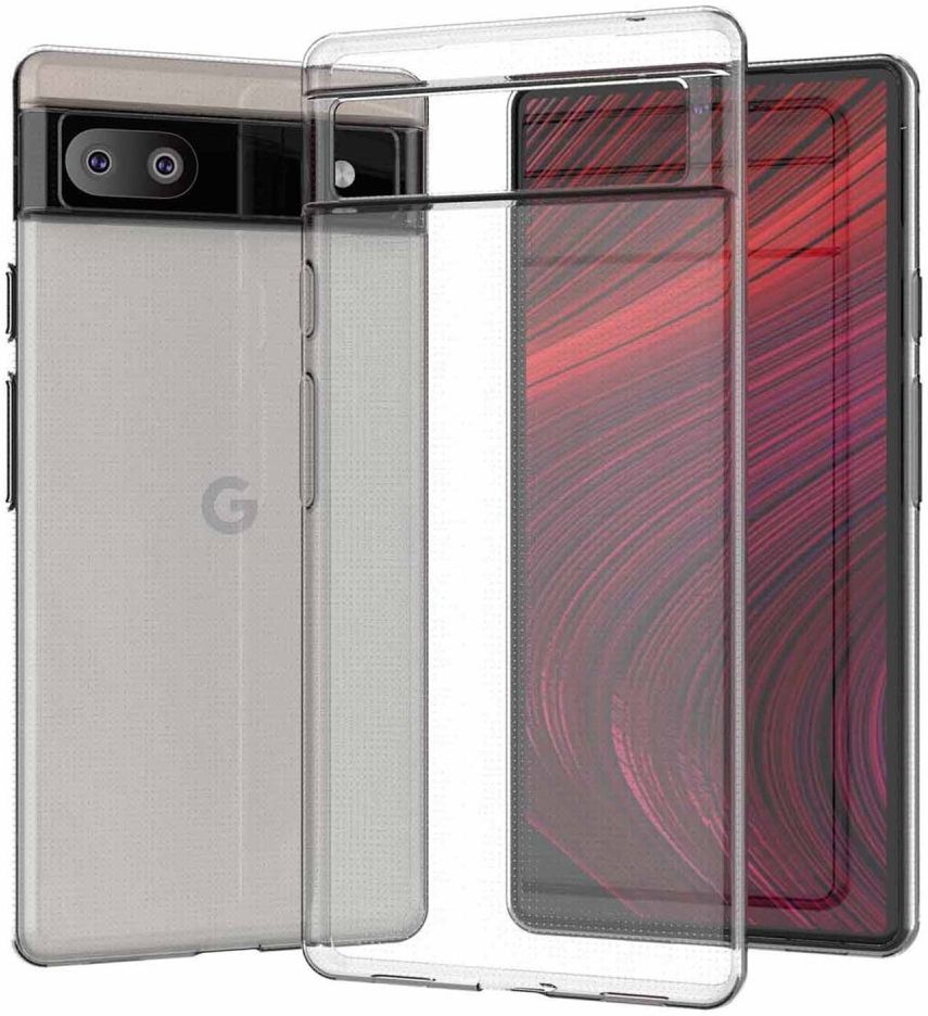 Google Pixel 6A Hoesje Dun TPU Back Cover Transparant afbeelding 1