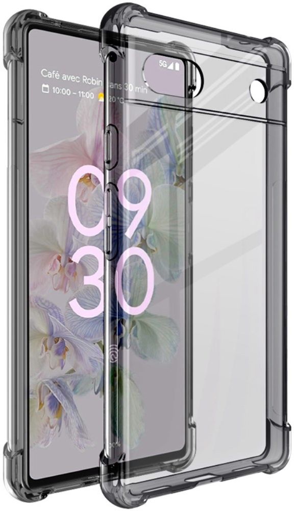 IMAK Google Pixel 6A Hoesje + Screen Protector Zwart afbeelding 1