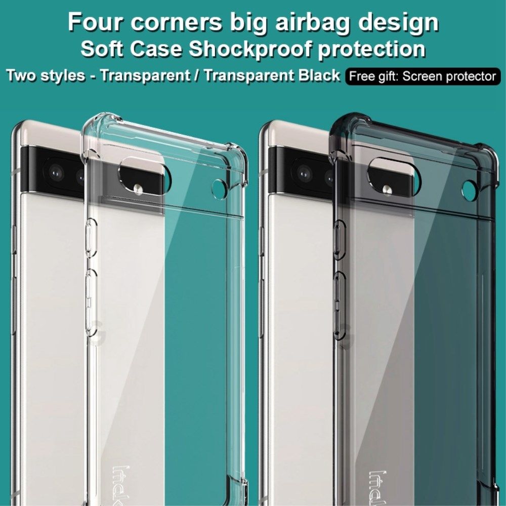 IMAK Google Pixel 6A Hoesje + Screen Protector Zwart afbeelding 8