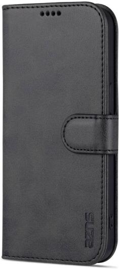 AZNS Apple iPhone 14 Pro Max Hoesje Wallet Book Case Kunstleer Zwart afbeelding 8