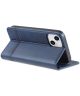 AZNS Apple iPhone 14 Hoesje Wallet Book Case Kunstleer Blauw