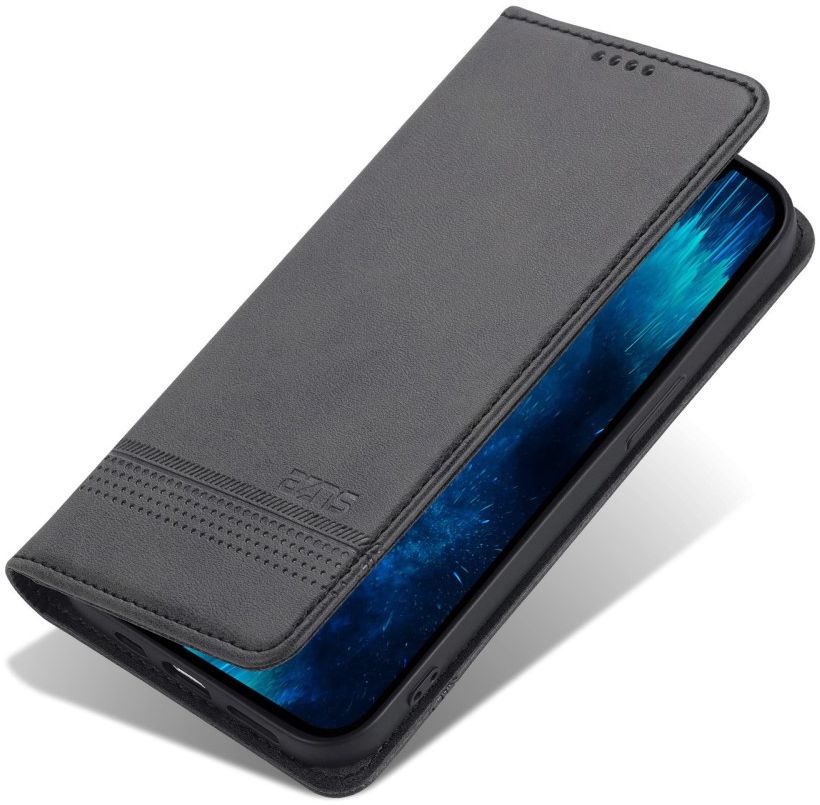 AZNS Apple iPhone 14 Hoesje Wallet Book Case Kunstleer Zwart afbeelding 6