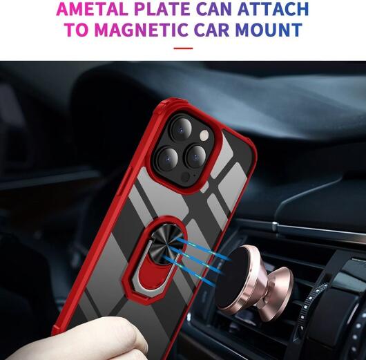Apple iPhone 14 Pro Max Hoesje Hybride Kickstand Back Case Zwart afbeelding 6