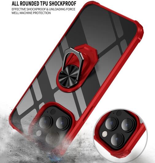 Apple iPhone 14 Pro Max Hoesje Hybride Kickstand Back Case Zwart afbeelding 8