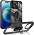 Apple iPhone 14 Pro Max Hoesje Hybride Kickstand Back Case Zwart afbeelding 1