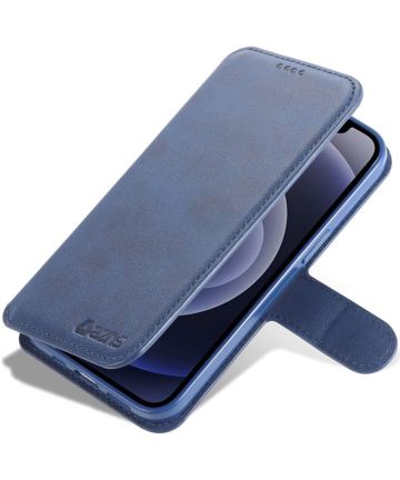 AZNS Apple iPhone 14 Plus Hoesje Portemonnee Book Case Kunstleer Blauw Hoesjes