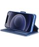 AZNS Apple iPhone 14 Plus Hoesje Portemonnee Book Case Kunstleer Blauw