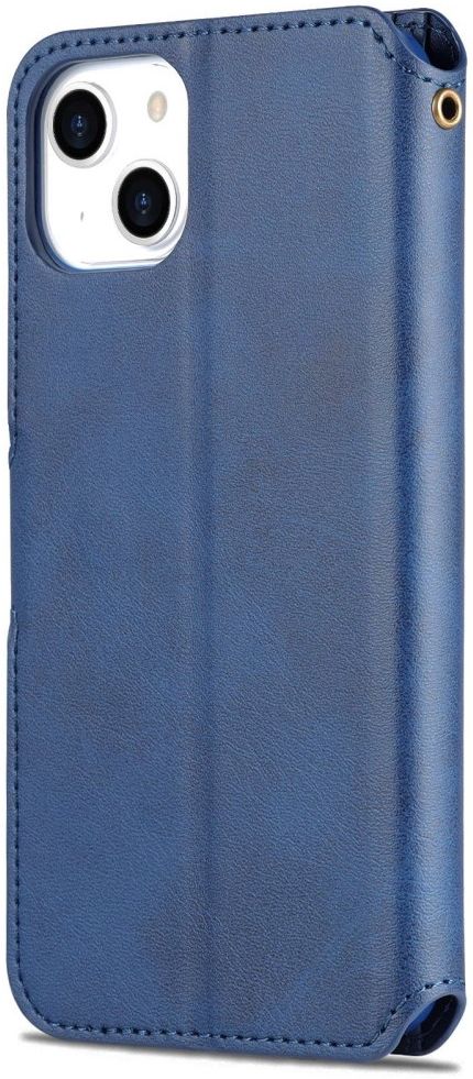 AZNS Apple iPhone 14 Plus Hoesje Portemonnee Book Case Kunstleer Blauw afbeelding 9