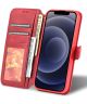 AZNS Apple iPhone 14 Plus Hoesje Portemonnee Book Case Kunstleer Rood