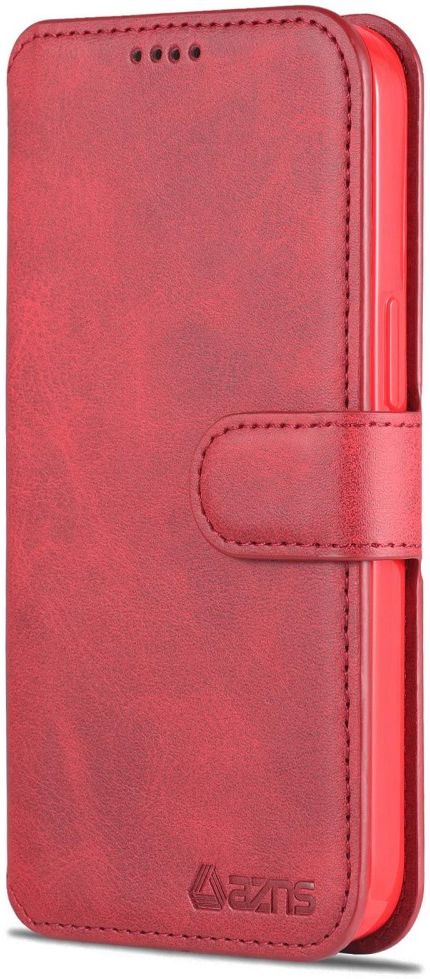 AZNS Apple iPhone 14 Plus Hoesje Portemonnee Book Case Kunstleer Rood afbeelding 8