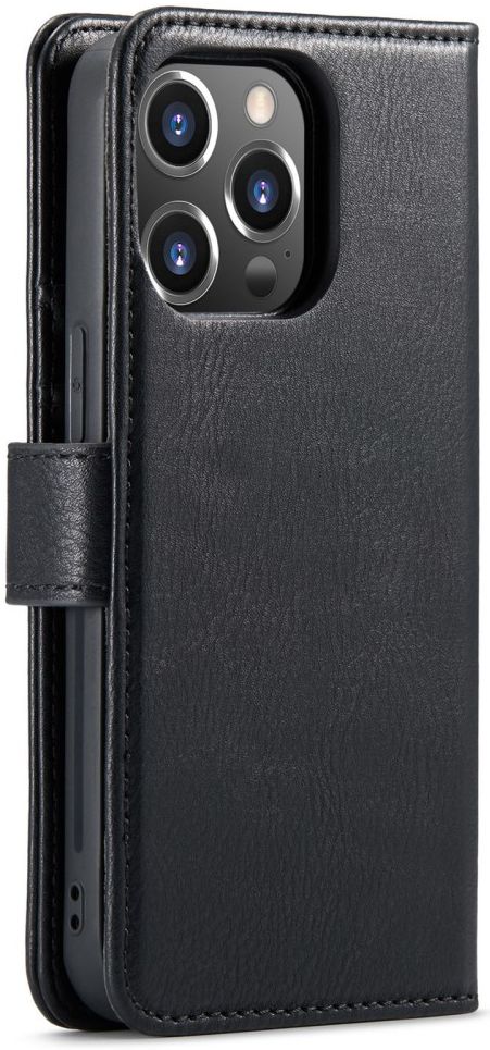 DG Ming iPhone 14 Pro Max Hoesje 2-in-1 Book Case en Back Cover Zwart afbeelding 9