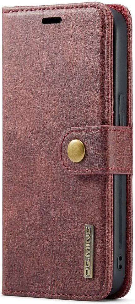 DG Ming Apple iPhone 14 Hoesje 2-in-1 Book Case en Back Cover Rood afbeelding 11