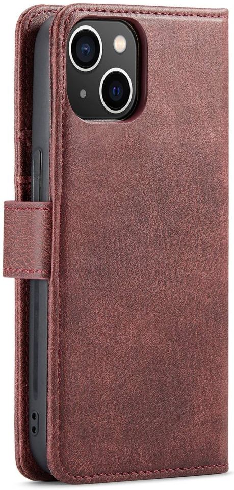 DG Ming Apple iPhone 14 Hoesje 2-in-1 Book Case en Back Cover Rood afbeelding 9