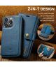 DG Ming iPhone 14 Pro Hoesje 2-in-1 Book Case en Back Cover Blauw