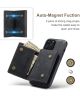 DG Ming Apple iPhone 14 Pro Hoesje met Magnetische Kaarthouder Zwart