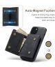 DG Ming Apple iPhone 14 Hoesje met Magnetische Kaarthouder Zwart