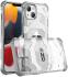 Apple iPhone 14 Pro Max Hoesje Honingraat Back Cover Hybride Grijs afbeelding 1