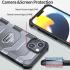 Apple iPhone 14 Pro Max Hoesje Honingraat Back Cover Hybride Grijs afbeelding 3