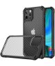 Apple iPhone 14 Pro Max Hoesje Carbon Back Cover Schokbestendig Zwart