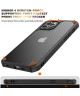 Apple iPhone 14 Pro Max Hoesje Carbon Back Cover Schokbestendig Zwart