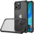 Apple iPhone 14 Pro Max Hoesje Carbon Back Cover Schokbestendig Zwart