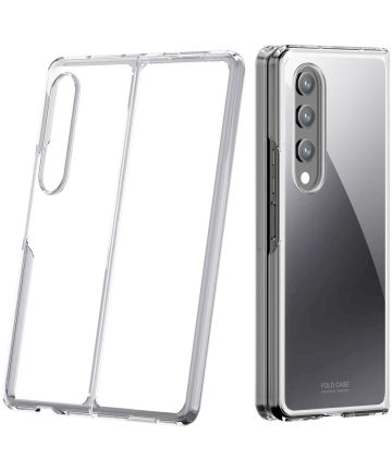 Samsung Galaxy Z Fold 4 Hoesje Armor Back Cover Transparant Hoesjes