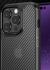 Apple iPhone 14 Pro Hoesje Carbon Back Cover Schokbestendig Blauw afbeelding 4