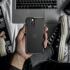 Apple iPhone 14 Hoesje Carbon Back Cover Schokbestendig Zwart afbeelding 5