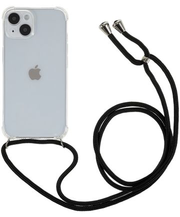 Zenuwinzinking Gebruikelijk onhandig Apple iPhone 14 Plus Hoesje met Koord Schokbestendig TPU Transparant |  GSMpunt.nl
