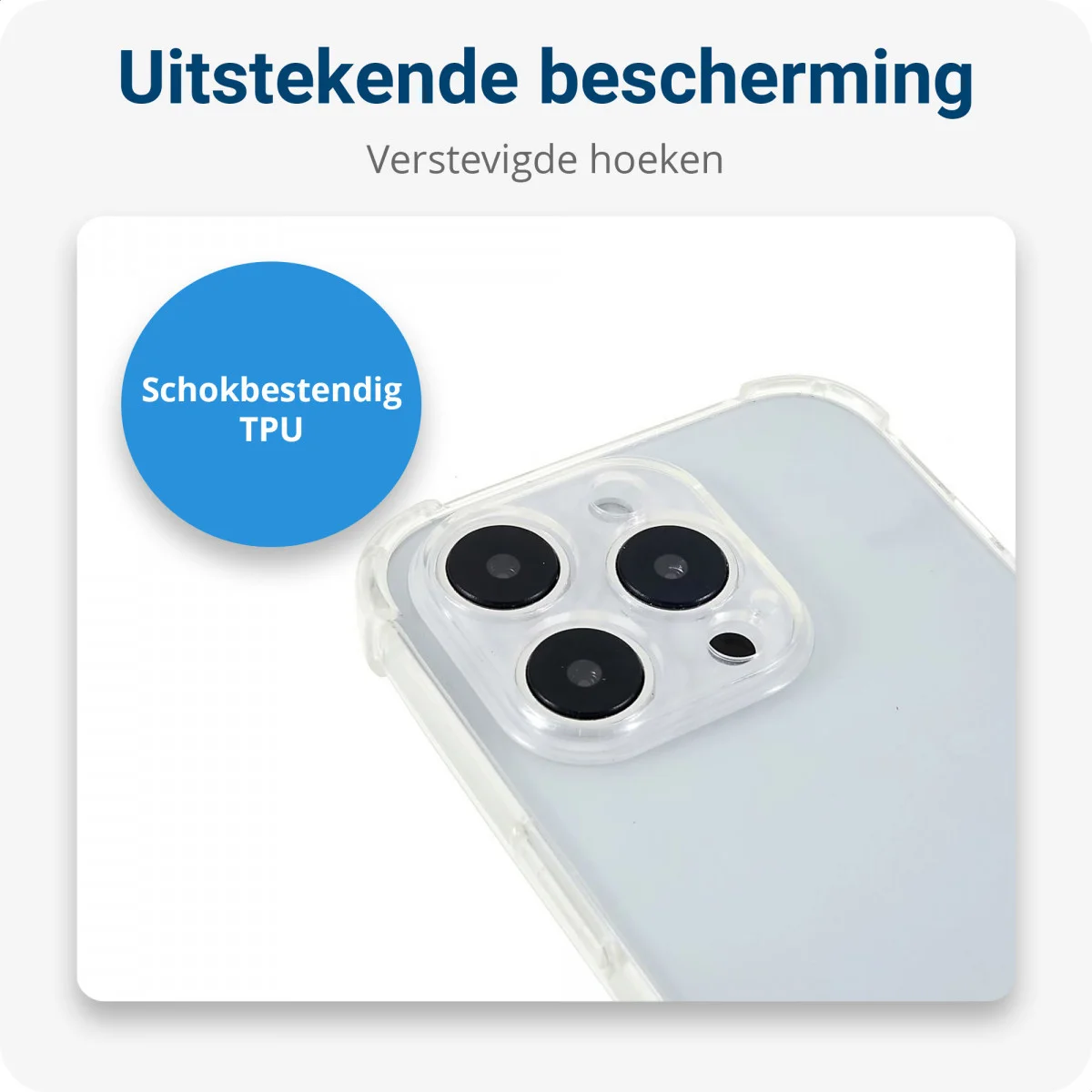 Apple iPhone 14 Pro Hoesje met Koord Schokbestendig TPU Transparant afbeelding 2