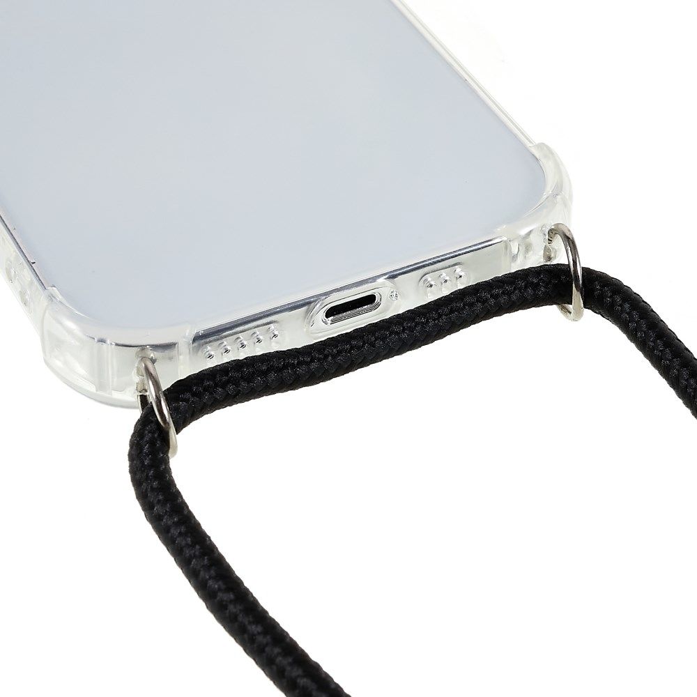 Apple iPhone 14 Pro Hoesje met Koord Schokbestendig TPU Transparant afbeelding 8