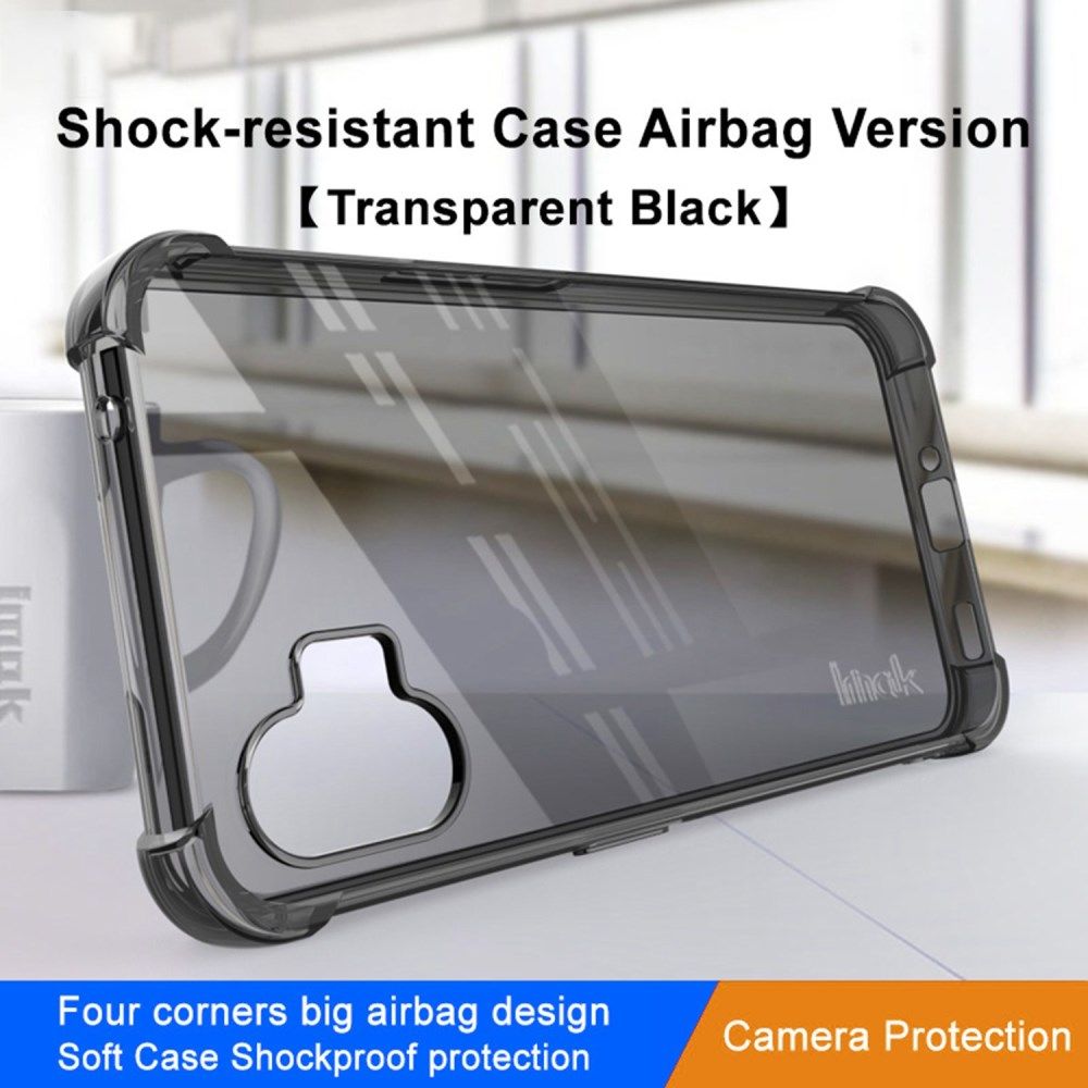 IMAK Series Nothing Phone (1) Hoesje Flexibel TPU Transparant Zwart afbeelding 2