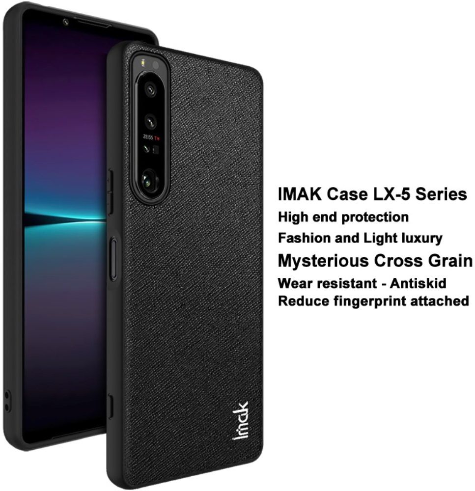 IMAK LX-5 Sony Xperia 1 IV Hoesje Back Cover Zwart afbeelding 6
