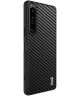 Imak Sony Xperia 1 IV Hoesje TPU + Screen Protector Carbon Fiber
