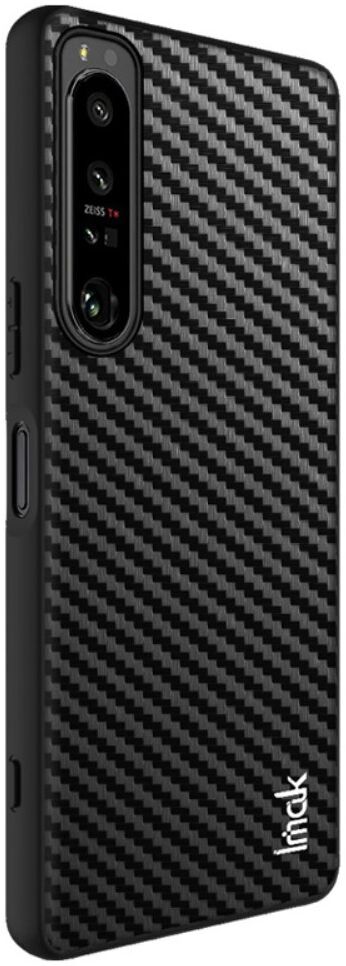 Imak Sony Xperia 1 IV Hoesje TPU + Screen Protector Carbon Fiber afbeelding 6