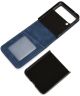 Samsung Galaxy Z Flip 4 Hoesje Portemonnee Book Case Kunstleer Blauw